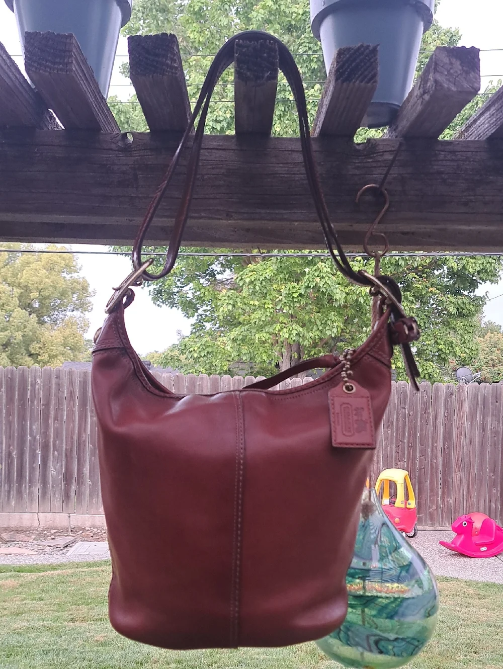 Coach Bleecker Tattersall Duffle Bucket Bag 2007 Clean N Stunning - Picture 11 of 16